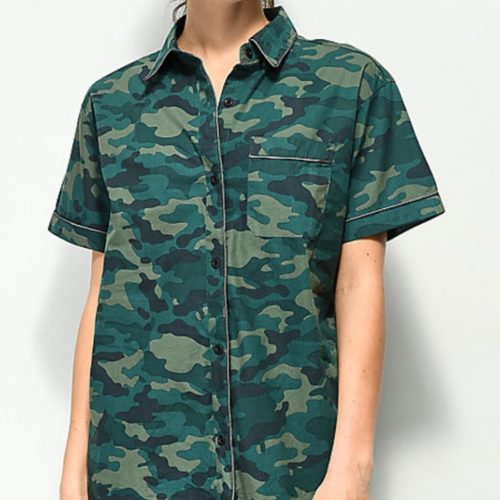 Empyre Camo Button Up Shirt